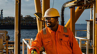 Operator on the TLP (Tension Leg Platform), Moho Nord project, Republic of the Congo